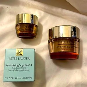 Estee Lauder Revitalizing Supreme+ Youth Power Cream .17 oz AND 1.7 oz